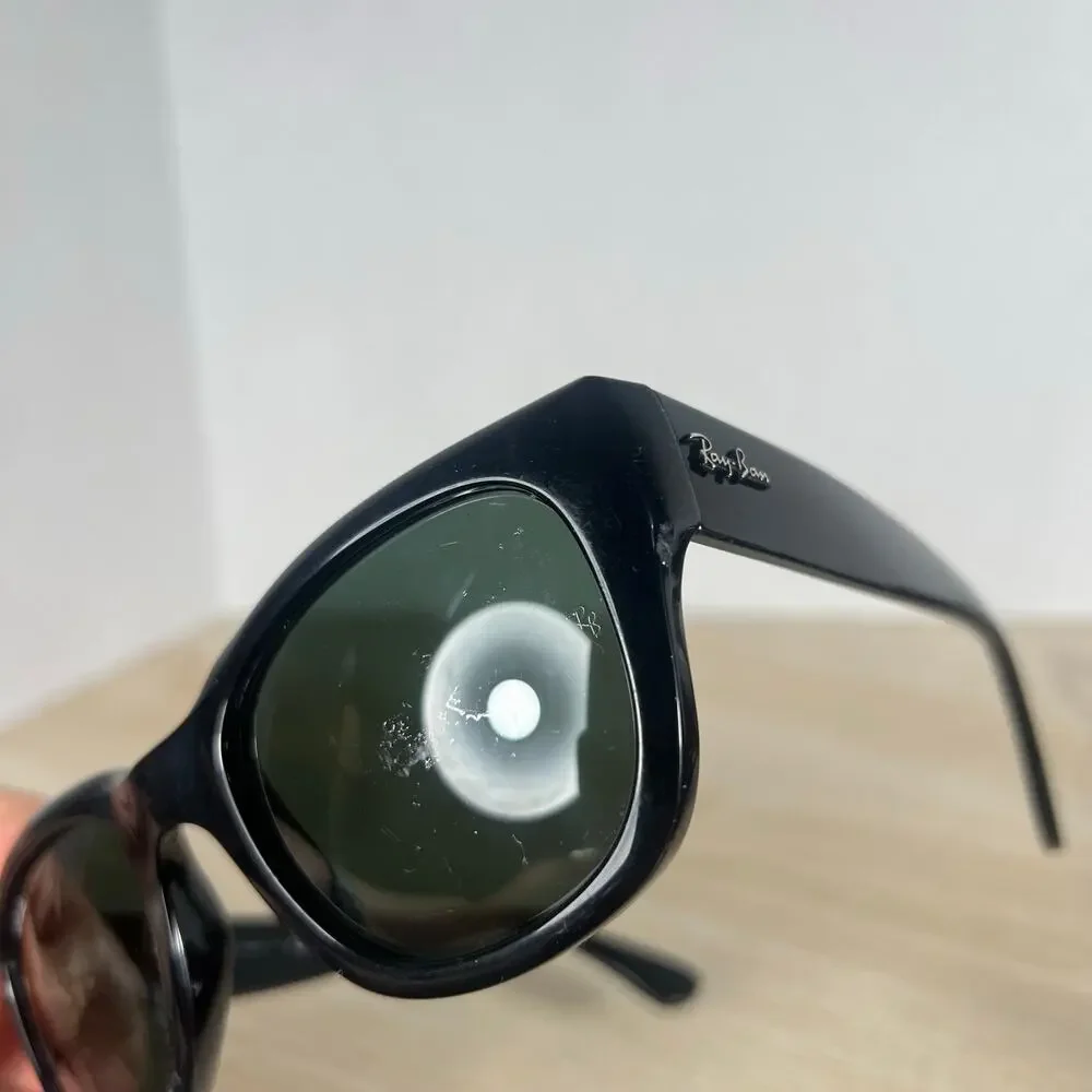 Ray-Ban RB4178 601/71 Sunglasses Black READ DESC Made in Italy 52-21-140